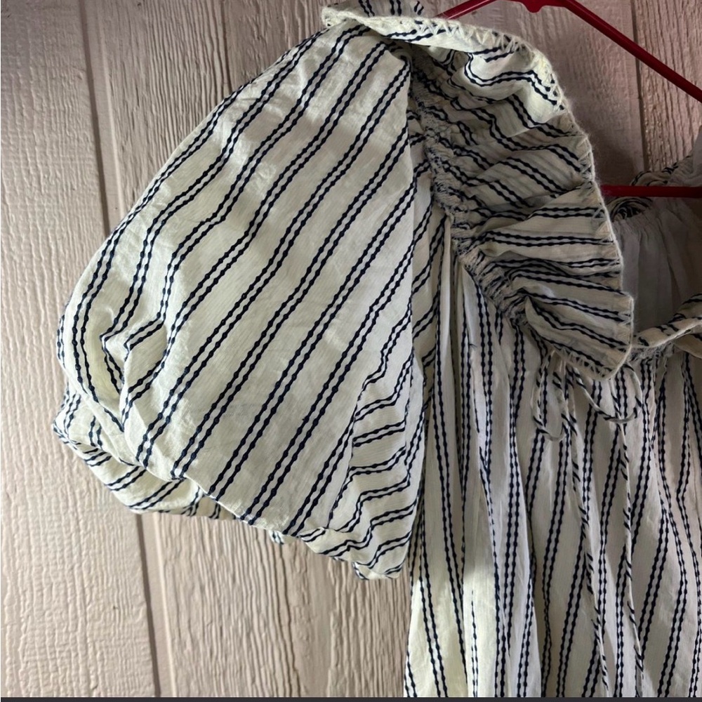 Striped Ruffle Dress - Picture 2 of 4